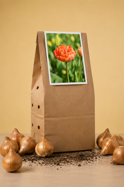 Tulpenbollen ‘Sunlover’ – Warm geel/oranje, dubbele tulp